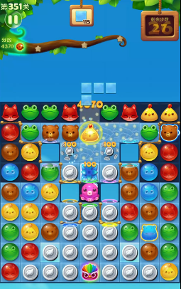开心消消乐351关怎么过1