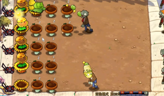 植物大战僵尸28怎么过1